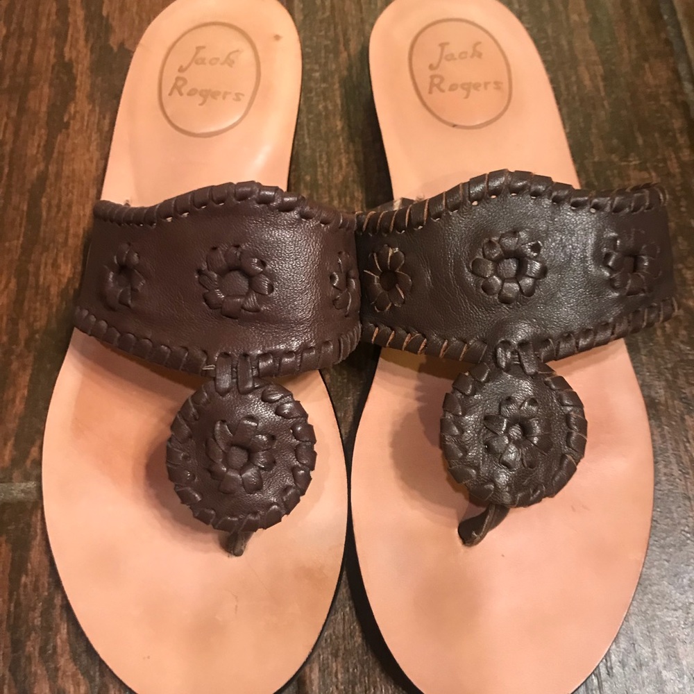 Jack Rogers sandals  leather 7M  GOOD CONDITION